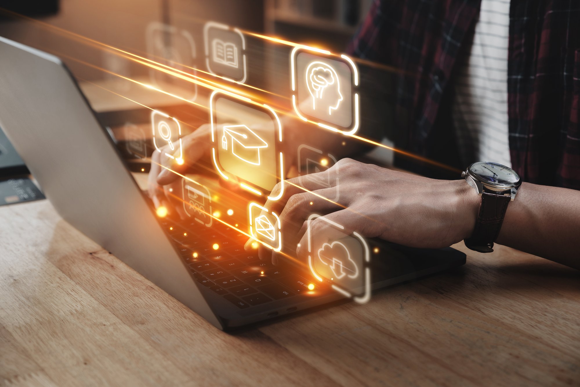 fast-speed-internet-online-learning-communication-technology-online-education-concept